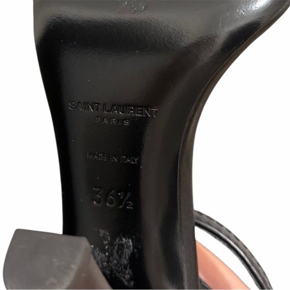 Authentic Saint Laurent Maillon 95 Sandal – Black Leather 36.5 EU - Picture 6 of 10